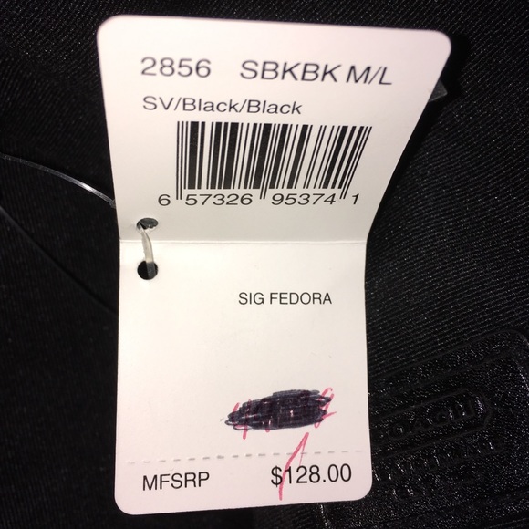 Coach Signature Fedora Hat Women Size M/L New NWT - Picture 7 of 9